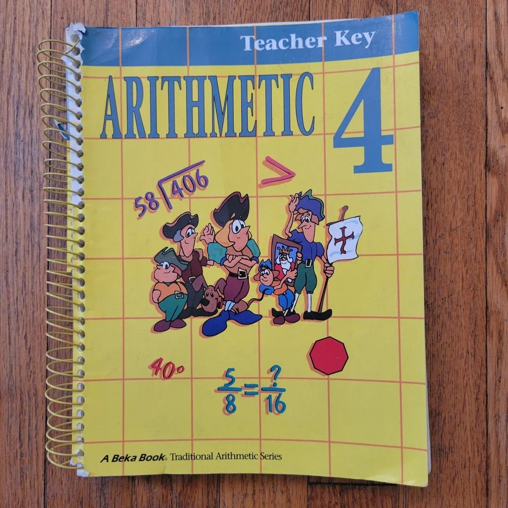 ABeka‎ Book Teacher Key Yellow Arithmetic 4 Homeschool Math